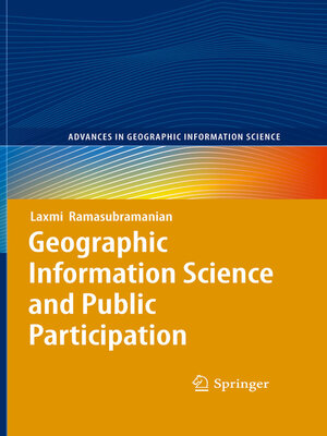 cover image of Geographic Information Science and Public Participation